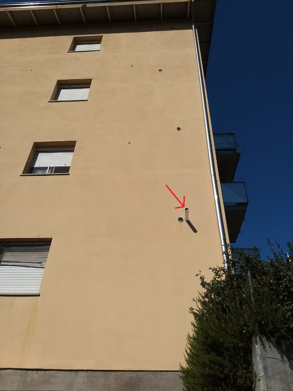 Scarico dei fumi in facciata con deroga By Climaterm